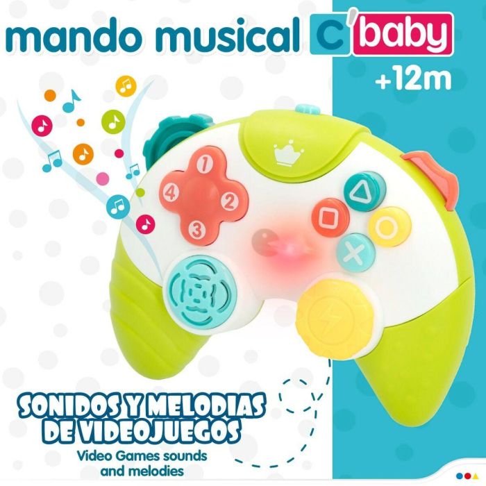 Mando de juguete Colorbaby Verde 15 x 5,5 x 12 cm (6 Unidades) 5 Mando de juguete Colorbaby Verde 15 x 5,5 x 12 cm (6 Unidades) 5