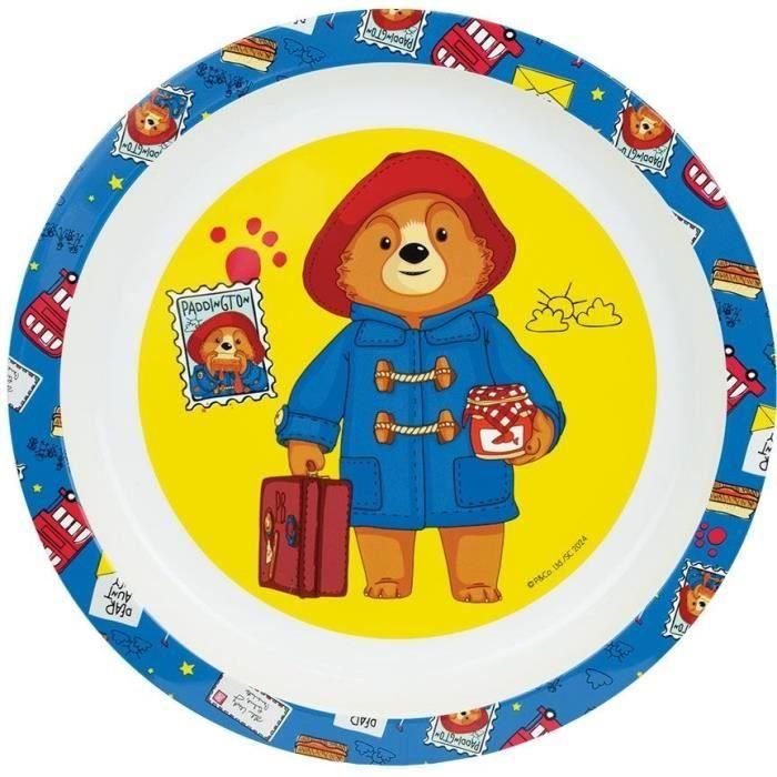 Fun House FUN3524550064802 Vajilla Reutilizable Paddington: Plato, Plato Hondo, Vaso, Botella de Agua y Fiambrera 1