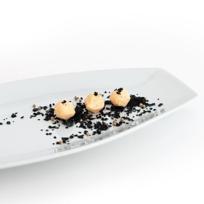 Fuente de Cocina Quid Gastro Cerámica Blanco (40 x 17,5 x 3,5 cm) (Pack 4x) 2