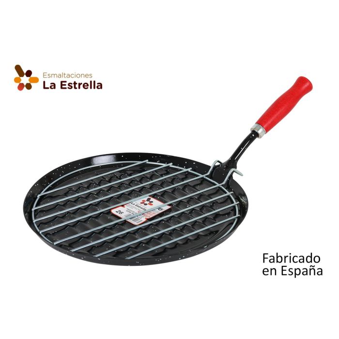 Asador con Parrilla 26 cm Jaspeada - La Estrella (12 Unidades) Asador con Parrilla 26 cm Jaspeada - La Estrella (12 Unidades)
