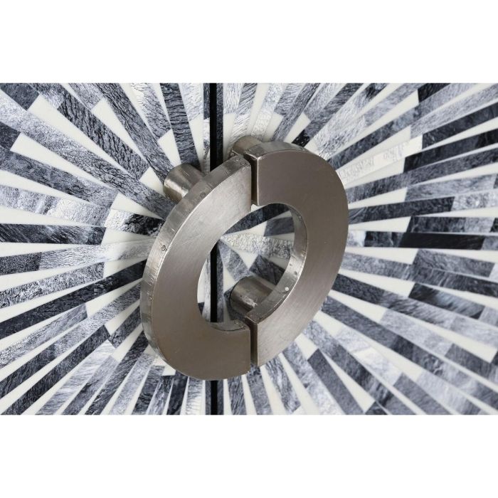 Aparador DKD Home Decor 160 x 40 x 80 cm Negro Gris Blanco Hueso Resina Madera MDF 5 Aparador DKD Home Decor 160 x 40 x 80 cm Negro Gris Blanco Hueso Resina Madera MDF 5