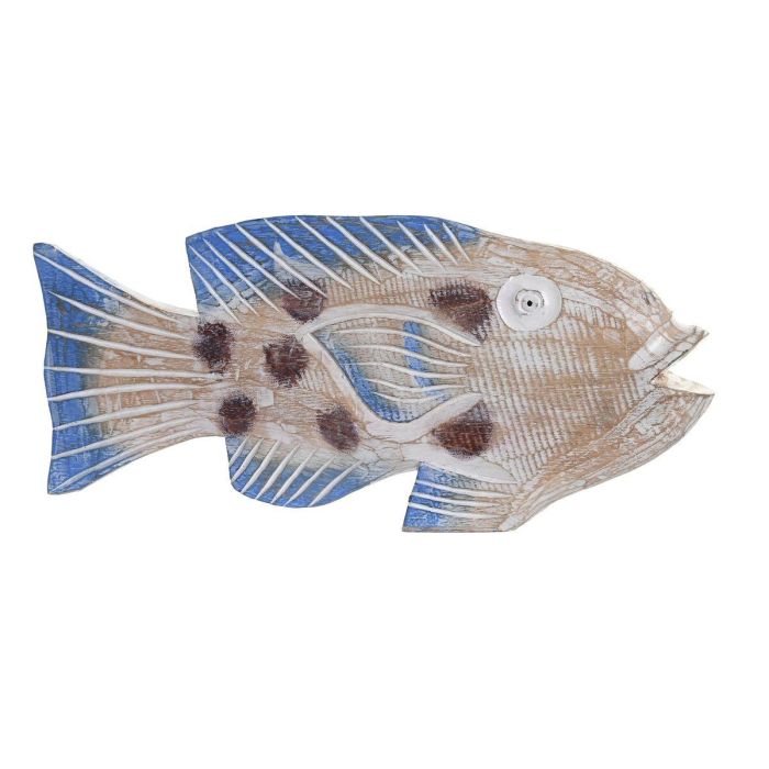 Figura Mediterraneo DKD Home Decor Natural Azul 5 x 18 x 40 cm