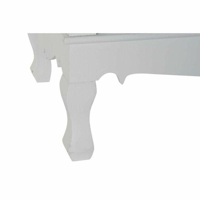 Mesa Centro Romantico DKD Home Decor Blanco 42 x 61 x 100 cm 4