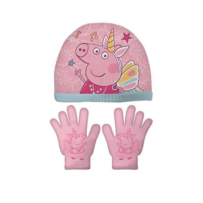 Set gorro/guantes infantil 48/51 peppa pig "cosy corner"