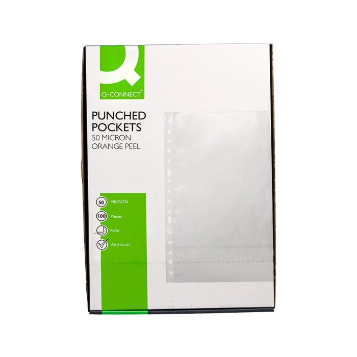 Q-connect Funda Multitaladro Folio Piel de Naranja 50 mc - Caja 100 Unidades 5