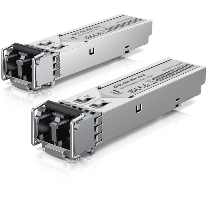 Ubiquiti SFP Módulo Transceptor de Fibra Óptica Multimodo Dúplex 1 Gbps con 2 Conectores LC, Alcance 550m (Pack de 2) 0 Ubiquiti SFP Módulo Transceptor de Fibra Óptica Multimodo Dúplex 1 Gbps con 2 Conectores LC, Alcance 550m (Pack de 2) 0