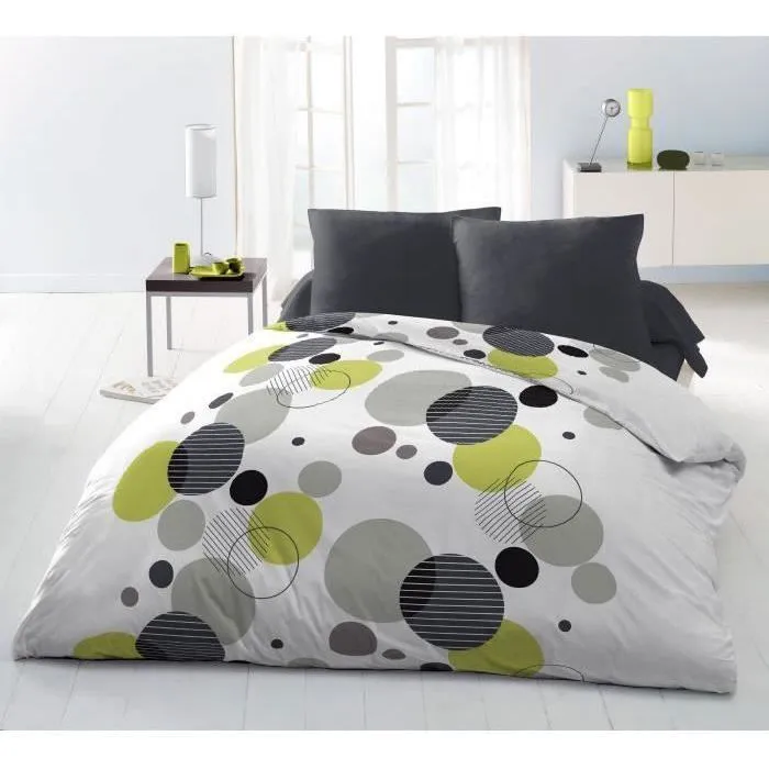 Home Linge Passion HOM3701393716895 Juego de cama de microfibra Bulle de rêve - Gris - Funda nórdica 220 x 240 cm + 2 fundas de almohada 63 x 63 cm 2 Home Linge Passion HOM3701393716895 Juego de cama de microfibra Bulle de rêve - Gris - Funda nórdica 220 x 240 cm + 2 fundas de almohada 63 x 63 cm 2