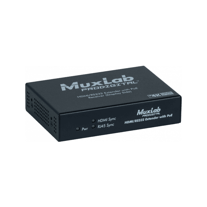 Receptor Hdmi Rs232 Ir Hdbaset 4K Con Alimentación Poe