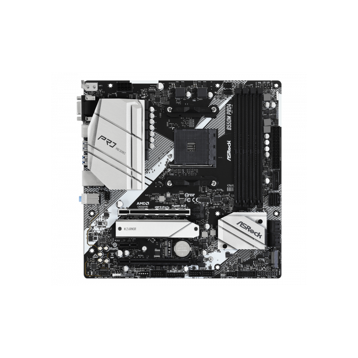 Asrock B550M Pro4 AMD B550 Zócalo AM4 micro ATX 1