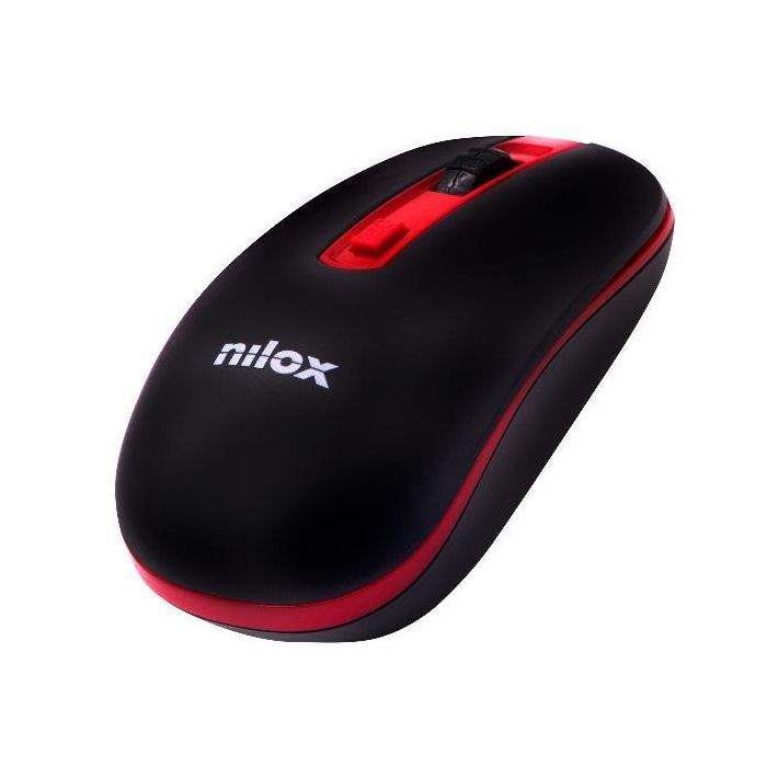 Nilox Ratón Inalámbrico 1600Ppp Negro-Rojo Nilox Ratón Inalámbrico 1600Ppp Negro-Rojo