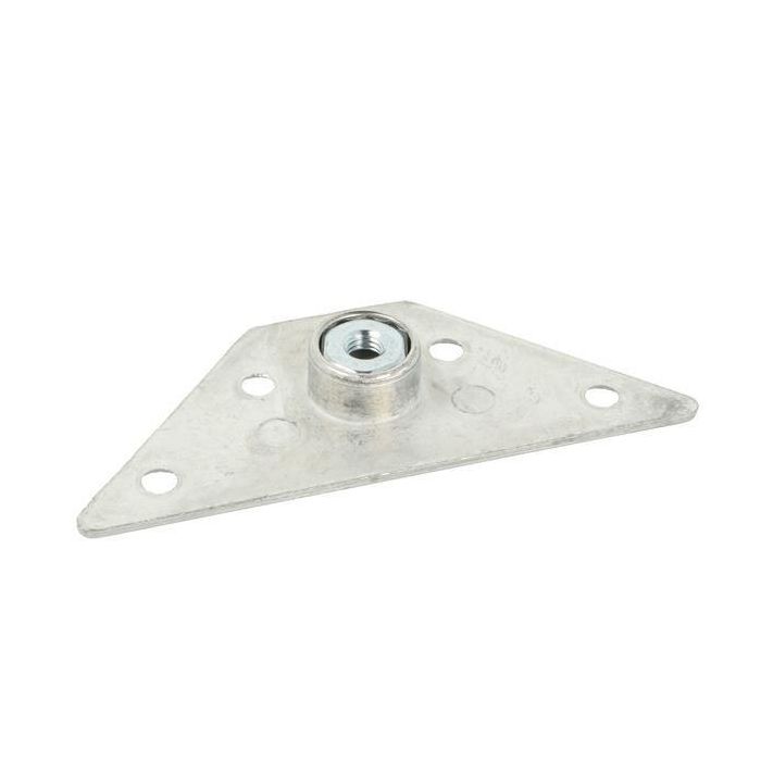 SISO Placa de Montaje Kea M8 123x65mm para Patas de Mesa 1