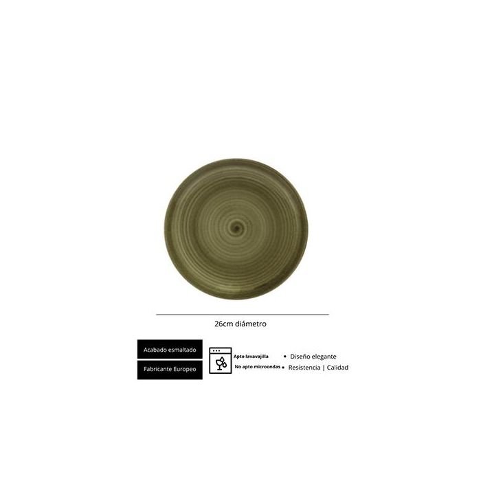 Spiral/Rustic Plato Llano 26 Cm (6 Unidades) 1 Spiral/Rustic Plato Llano 26 Cm (6 Unidades) 1