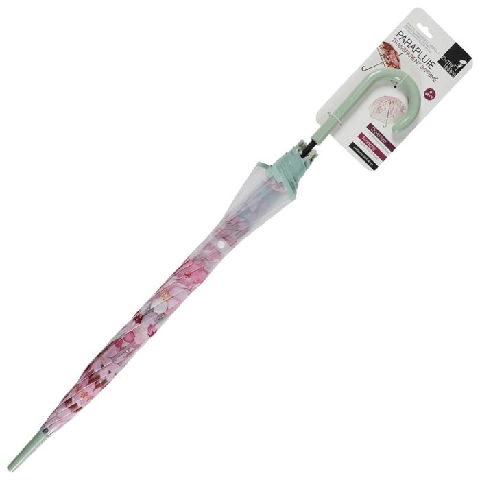 Entre Temps Paraguas Transparente Automático con Mango Ergonómico - Diámetro 88 cm 1 Entre Temps Paraguas Transparente Automático con Mango Ergonómico - Diámetro 88 cm 1