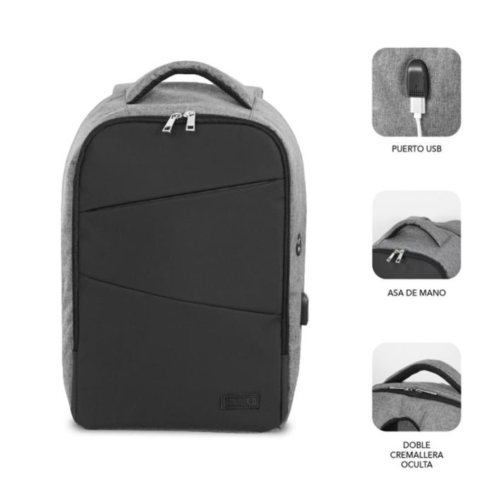 SUBBLIM Mochila Secure V2 AP Antitheft Backpack 16" Black 1 SUBBLIM Mochila Secure V2 AP Antitheft Backpack 16" Black 1