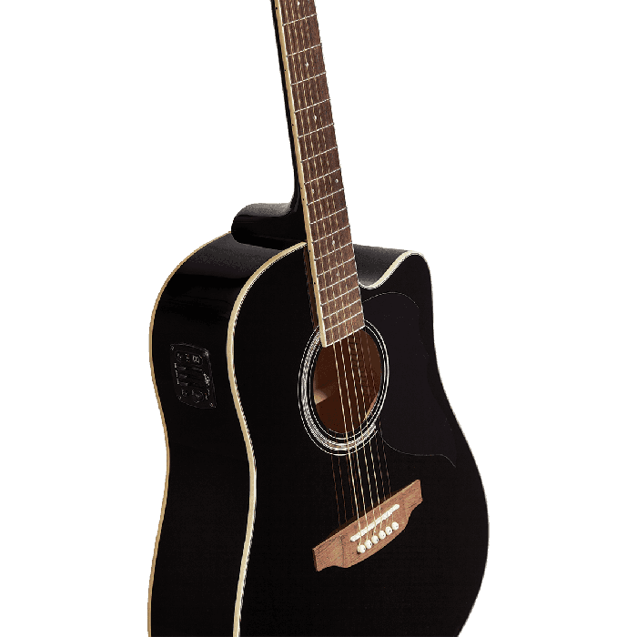 Guitarra Acústica Dreadnought Ranger 6 A/E Cutaway - Negra 4 Guitarra Acústica Dreadnought Ranger 6 A/E Cutaway - Negra 4