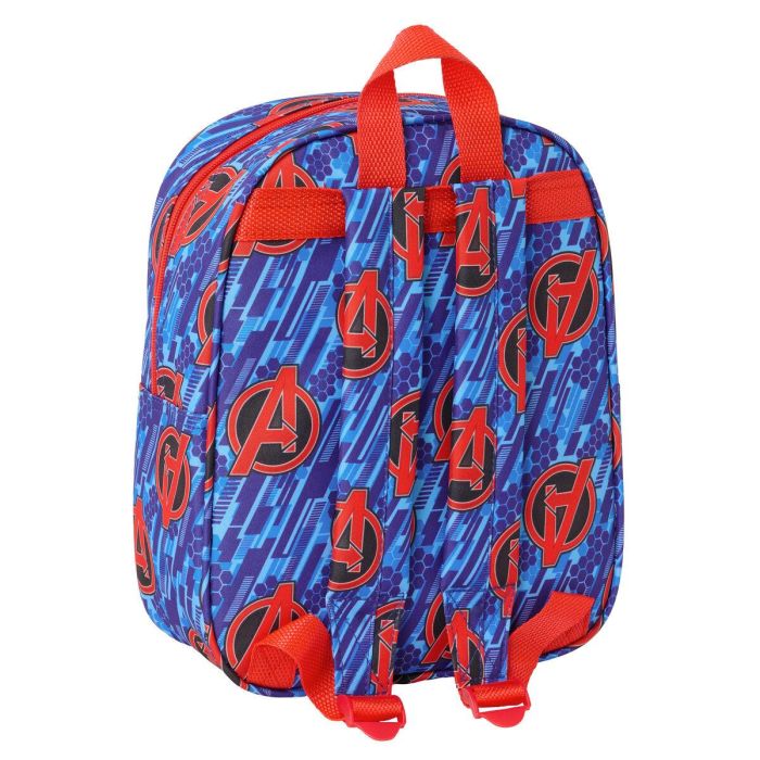 Mochila Infantil The Avengers Rojo Azul oscuro 22 x 27 x 10 cm 3D 2 Mochila Infantil The Avengers Rojo Azul oscuro 22 x 27 x 10 cm 3D 2
