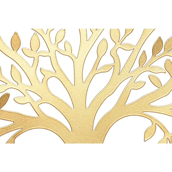 Decoracion Pared Shabby DKD Home Decor Dorado 1 x 40 x 40 cm (4 Unidades) 2