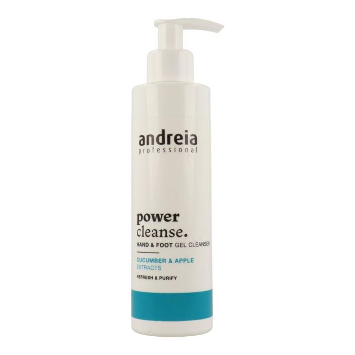 Andreia Gel Limpieza Manos y Pies Power Cleanse con Extractos de Pepino y Manzana 200ml