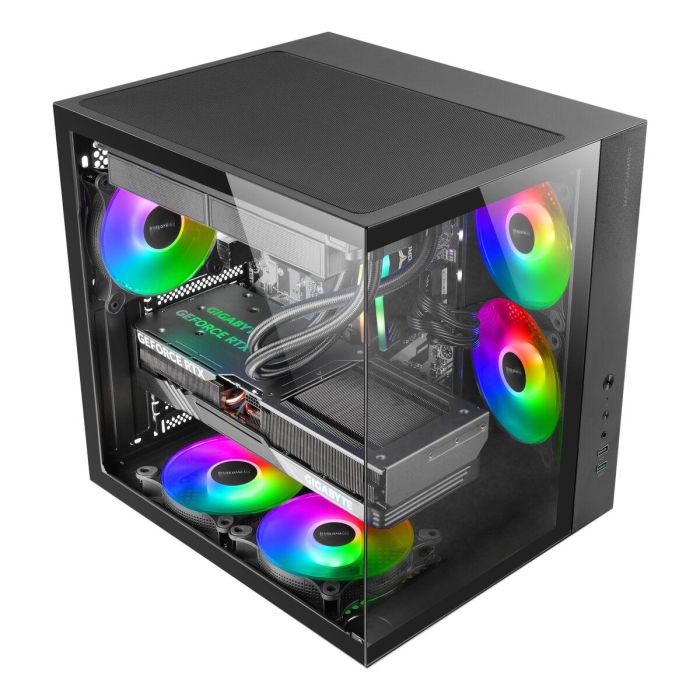 Caja Semitorre ATX Mars Gaming MCVONE Negro 1 Caja Semitorre ATX Mars Gaming MCVONE Negro 1