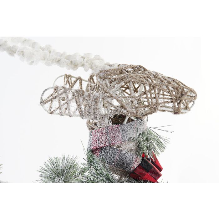 DKD Home Decor Reno de Navidad Alpina con Luz LED, Funciona con 3 Pilas AA, Ratán Natural y Blanco, 10x40x45 cm 2 DKD Home Decor Reno de Navidad Alpina con Luz LED, Funciona con 3 Pilas AA, Ratán Natural y Blanco, 10x40x45 cm 2
