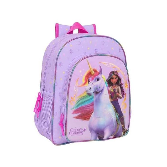 Mochila junior adapt.carro unicorn academy 32x38x12 cm Mochila junior adapt.carro unicorn academy 32x38x12 cm