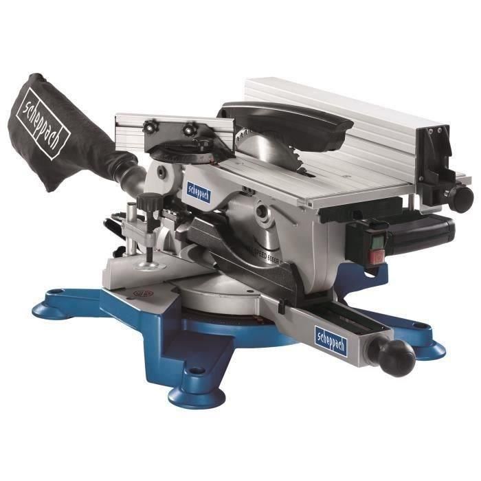 Sierra ingletadora pendular SCHEPPACH de 254 mm 1800 W con mesa superior HM100T 1 Sierra ingletadora pendular SCHEPPACH de 254 mm 1800 W con mesa superior HM100T 1
