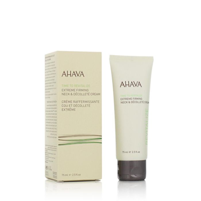 Ahava TIME TO REVITALIZE crema firmeza extrema cuello y escote 75 ml - Hidratación intensa y reducción de signos de envejecimiento