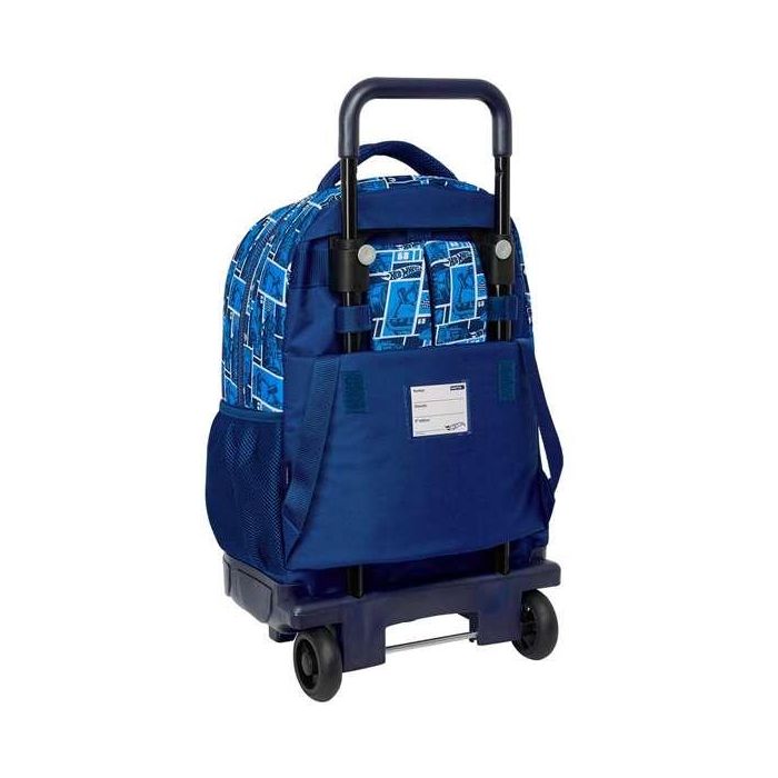 Mochila Escolar con Ruedas Hot Wheels Sonny Azul marino 33 x 45 x 22 cm 1 Mochila Escolar con Ruedas Hot Wheels Sonny Azul marino 33 x 45 x 22 cm 1