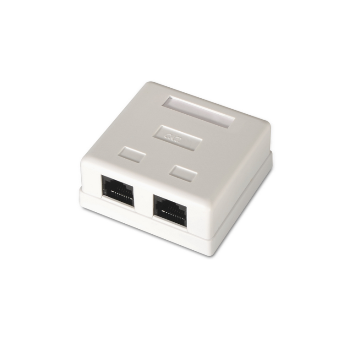 Aisens Roseta De Superficie Rj45 Cat.6 Utp 2 Tomas Blanco Aisens Roseta De Superficie Rj45 Cat.6 Utp 2 Tomas Blanco