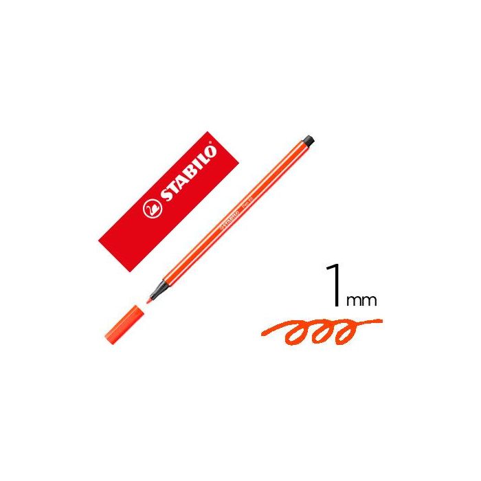 Stabilo Rotulador Pen 68 Rojo Caja 10 Ud