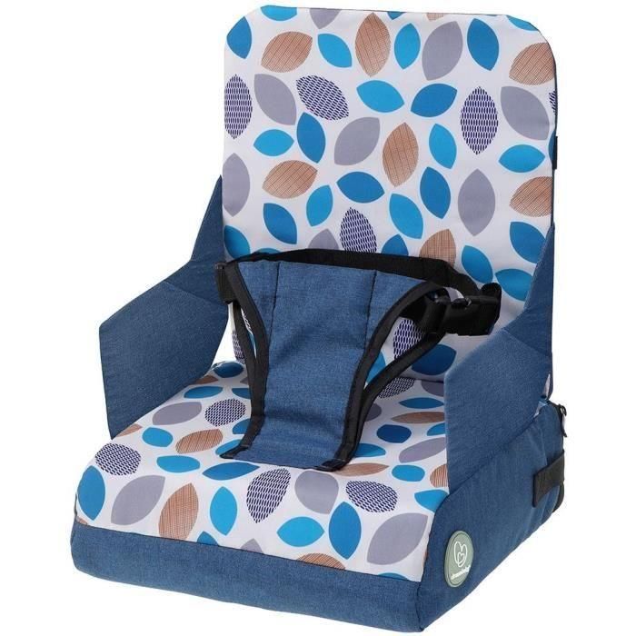 Dreambaby DRE9312742460457 Asiento Elevador Portátil para Comer Bebé - Listo para Llevar - Diseño Hojas Azul Dreambaby DRE9312742460457 Asiento Elevador Portátil para Comer Bebé - Listo para Llevar - Diseño Hojas Azul