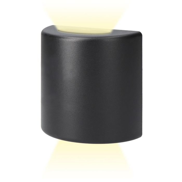 Edm Aplique Led Ovalado 3W 60 Lm 4000K Luz Día IP54 12x12x6cm 1