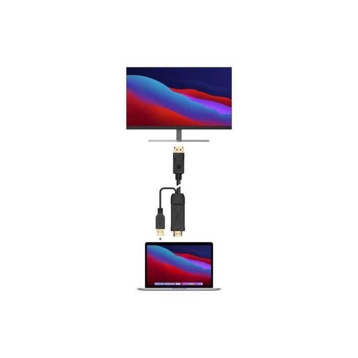 AISENS - CABLE CONVERSOR ACTIVO HDMI 2.0 + USB ALIM. A DISPLAYPORT V1.2, HDMI/M-USB/M-DP/M, NEGRO, 1.8M 3 AISENS - CABLE CONVERSOR ACTIVO HDMI 2.0 + USB ALIM. A DISPLAYPORT V1.2, HDMI/M-USB/M-DP/M, NEGRO, 1.8M 3