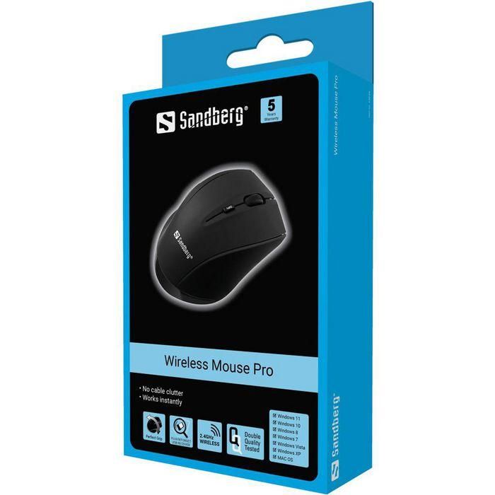 Sandberg Wireless Mouse Pro con Receptor USB, Conexión Automática Plug & Play para Ordenador 2 Sandberg Wireless Mouse Pro con Receptor USB, Conexión Automática Plug & Play para Ordenador 2