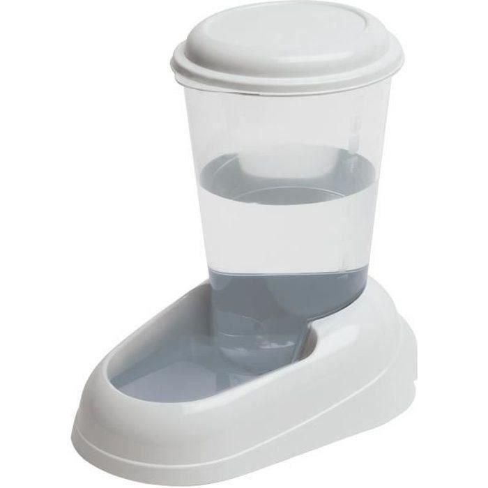 Ferplast Nadir Dispensador de Agua 3L de Plástico Blanco para Perros y Gatos, Depósito Transparente y Base Antideslizante Ferplast Nadir Dispensador de Agua 3L de Plástico Blanco para Perros y Gatos, Depósito Transparente y Base Antideslizante