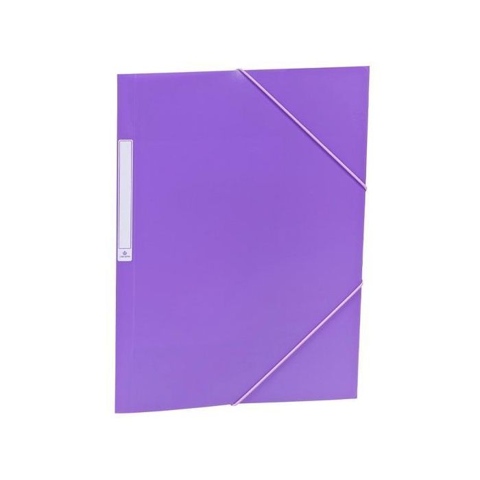 Carchivo Carpeta Folio 3 Solapas Cierre Goma PP Opaco Violeta