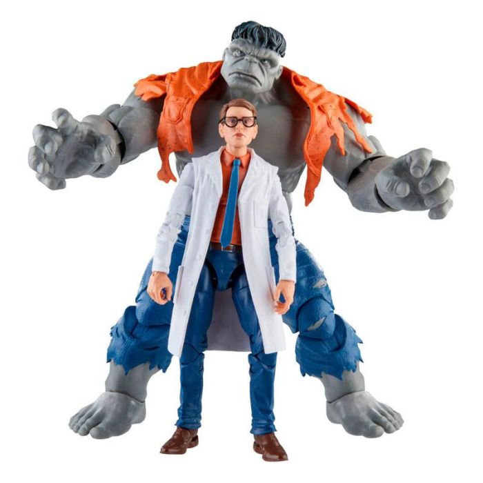Figuras Gray Hulk & Dr. Bruce Banner Beyond Earths Mightiest Los Vengadores Avengers Marvel 15cm 6
