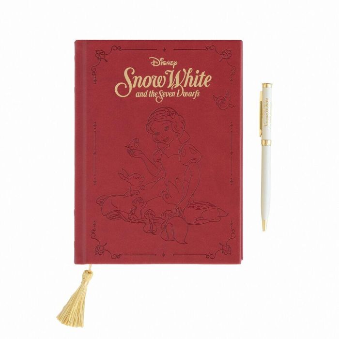 ERIK Set Cuaderno A5 tapa dura 200 hojas + Bolígrafo Blancanieves Disney, en caja de regalo