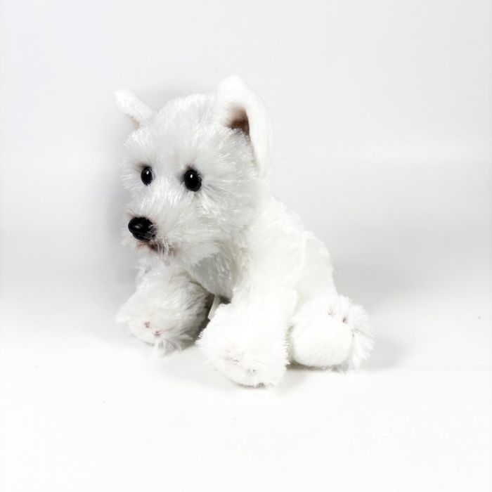 Peluche Westie Terrier Blanco Sentado 12Cm 939D00260 Bocalan