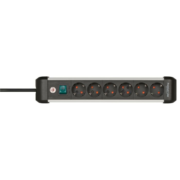 Regleta Enchufes 6 Tomas con Interruptor Brennenstuhl Premium-Alu-Line 3500 W (3 m) 9 Regleta Enchufes 6 Tomas con Interruptor Brennenstuhl Premium-Alu-Line 3500 W (3 m) 9