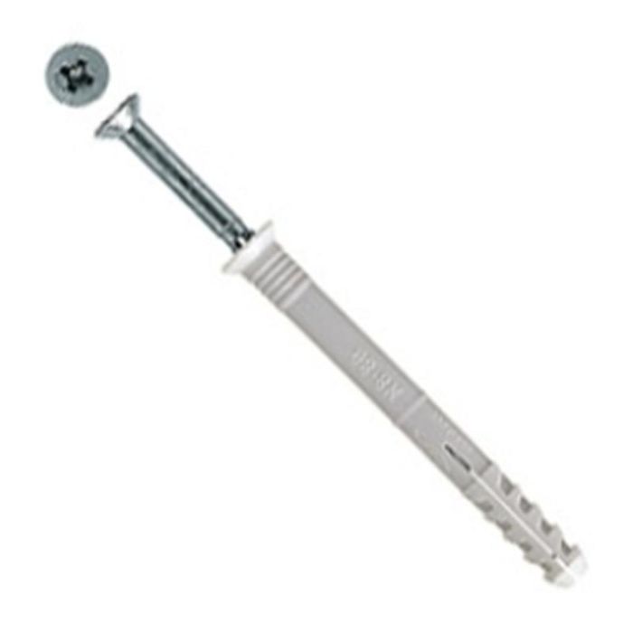 Fischer Taco de Nylon con Clavo Med.Taco 6-60 Fischer (100 Unidades)