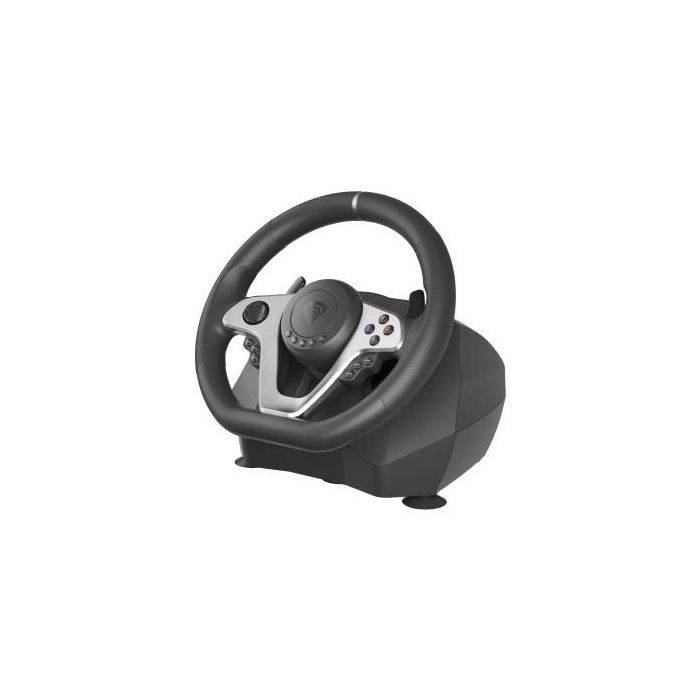 GENESIS Seaborg 400 Volante y Pedales USB Alámbrico con Vibración 900° para PC, Switch, PS3, PS4, Xbox 360, Xbox One, One S, One X Negro/Plata 7 GENESIS Seaborg 400 Volante y Pedales USB Alámbrico con Vibración 900° para PC, Switch, PS3, PS4, Xbox 360, Xbox One, One S, One X Negro/Plata 7
