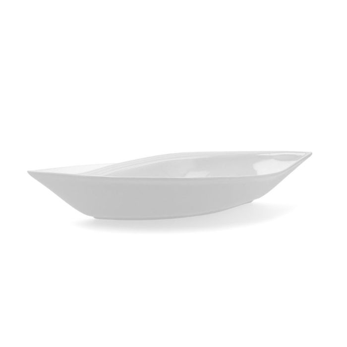 Quid Gastro Fuente Forma Hoja Porcelana 31x14.5x5.5 cm Blanco - Pack 6 Unidades - Apta Lavavajillas Microondas y Uso Profesional 1 Quid Gastro Fuente Forma Hoja Porcelana 31x14.5x5.5 cm Blanco - Pack 6 Unidades - Apta Lavavajillas Microondas y Uso Profesional 1