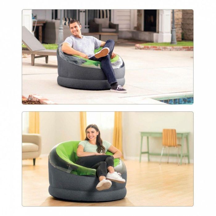 Sillón Hinchable Intex EMPIRE 112 x 69 x 109 cm (3 Unidades) 2 Sillón Hinchable Intex EMPIRE 112 x 69 x 109 cm (3 Unidades) 2
