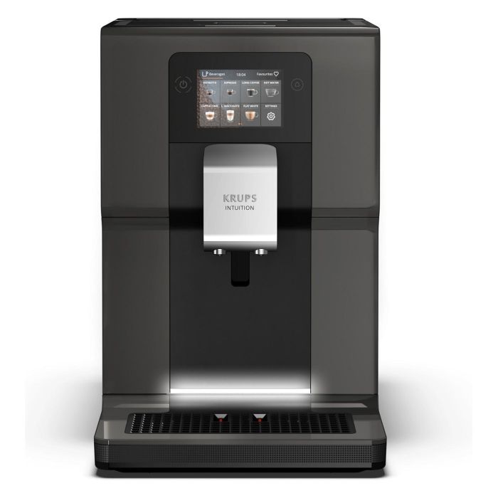 Krups EA872B10 Máquina Espresso Superautomática Intuition Preference con Molinillo Integrado, 1450W, Gris, Depósito 3L 2