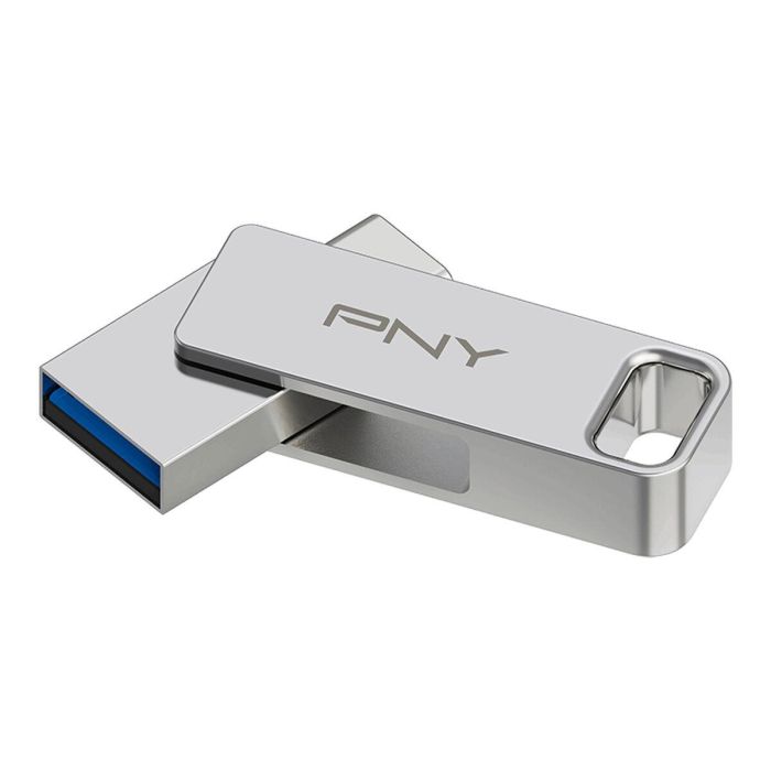 PNY DUO LINK Unidad Flash USB 128 GB Dual USB-A y USB-C 3.2 Gen 1 Giratoria - 200 MB/s Acero Inoxidable 10 PNY DUO LINK Unidad Flash USB 128 GB Dual USB-A y USB-C 3.2 Gen 1 Giratoria - 200 MB/s Acero Inoxidable 10