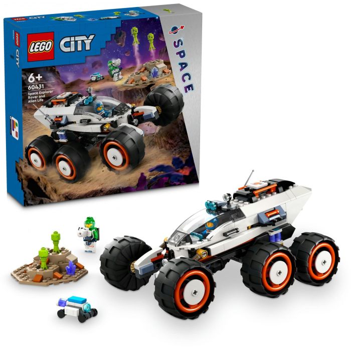 LEGO 60431 City Róver Explorador Espacial y Vida Extraterrestre, vehículo con 6 neumáticos, suspensión avanzada, incluye minifiguras y alienígenas 13 LEGO 60431 City Róver Explorador Espacial y Vida Extraterrestre, vehículo con 6 neumáticos, suspensión avanzada, incluye minifiguras y alienígenas 13