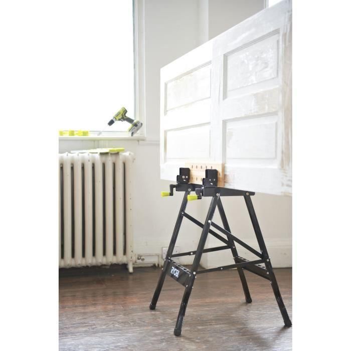 RYOBI Banco de trabajo plegable y giratorio a 90 ° RWB02 con carga máxima de 100 kg 2 RYOBI Banco de trabajo plegable y giratorio a 90 ° RWB02 con carga máxima de 100 kg 2