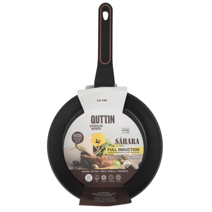 Quttin Sartén 24 cm Aluminio Forjado con Mango Soft-Touch Saha 3.0 mm (6 Unidades) 1