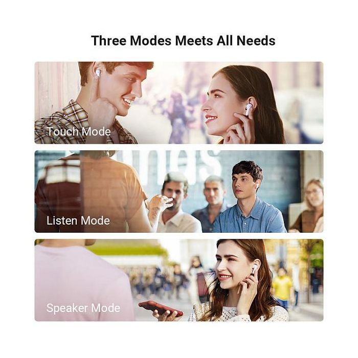 Timekettle M3 Auriculares con Traducción Offline Inalámbricos Bluetooth 5.2 para Llamadas/Música, Resistentes al Agua IPX4, 25h Batería, Blanco